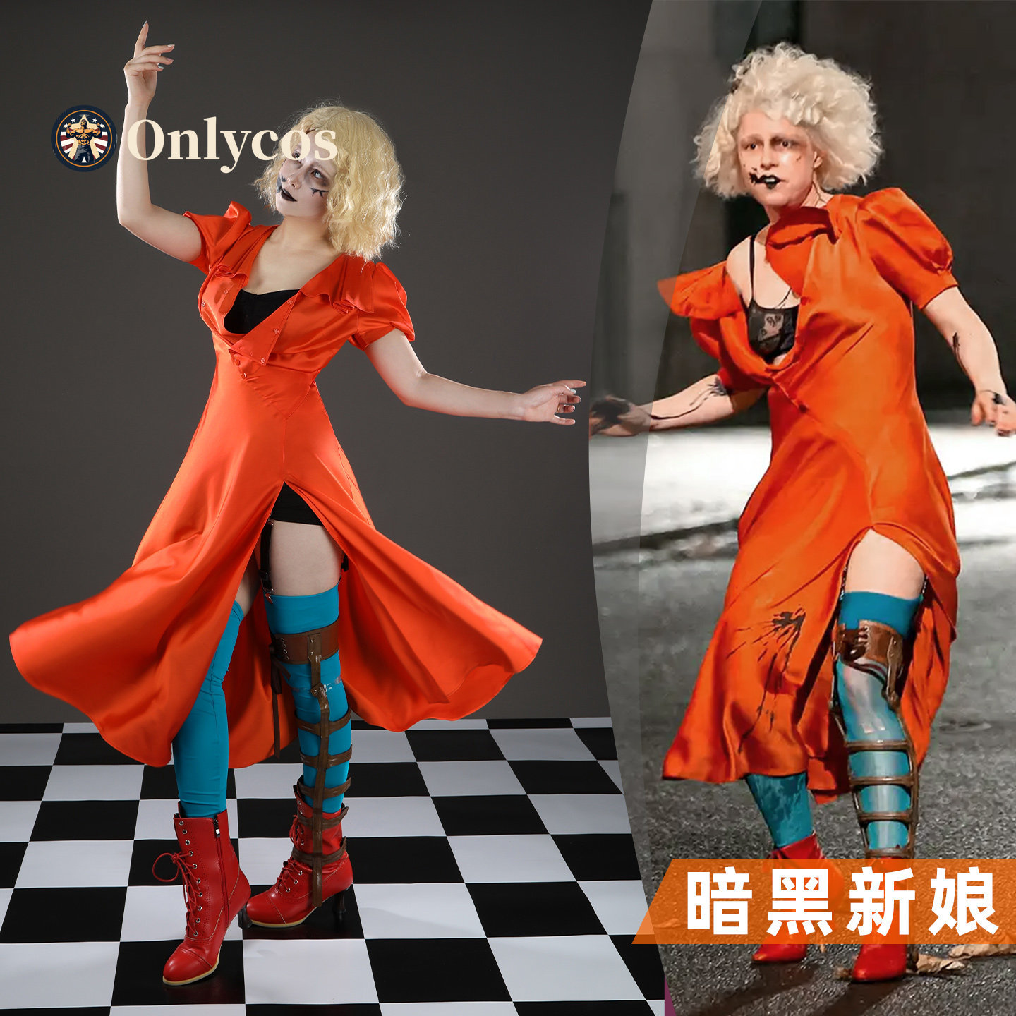 Anime Cosplay Girl - The Bride! Mary Shelley Cosplay Costume