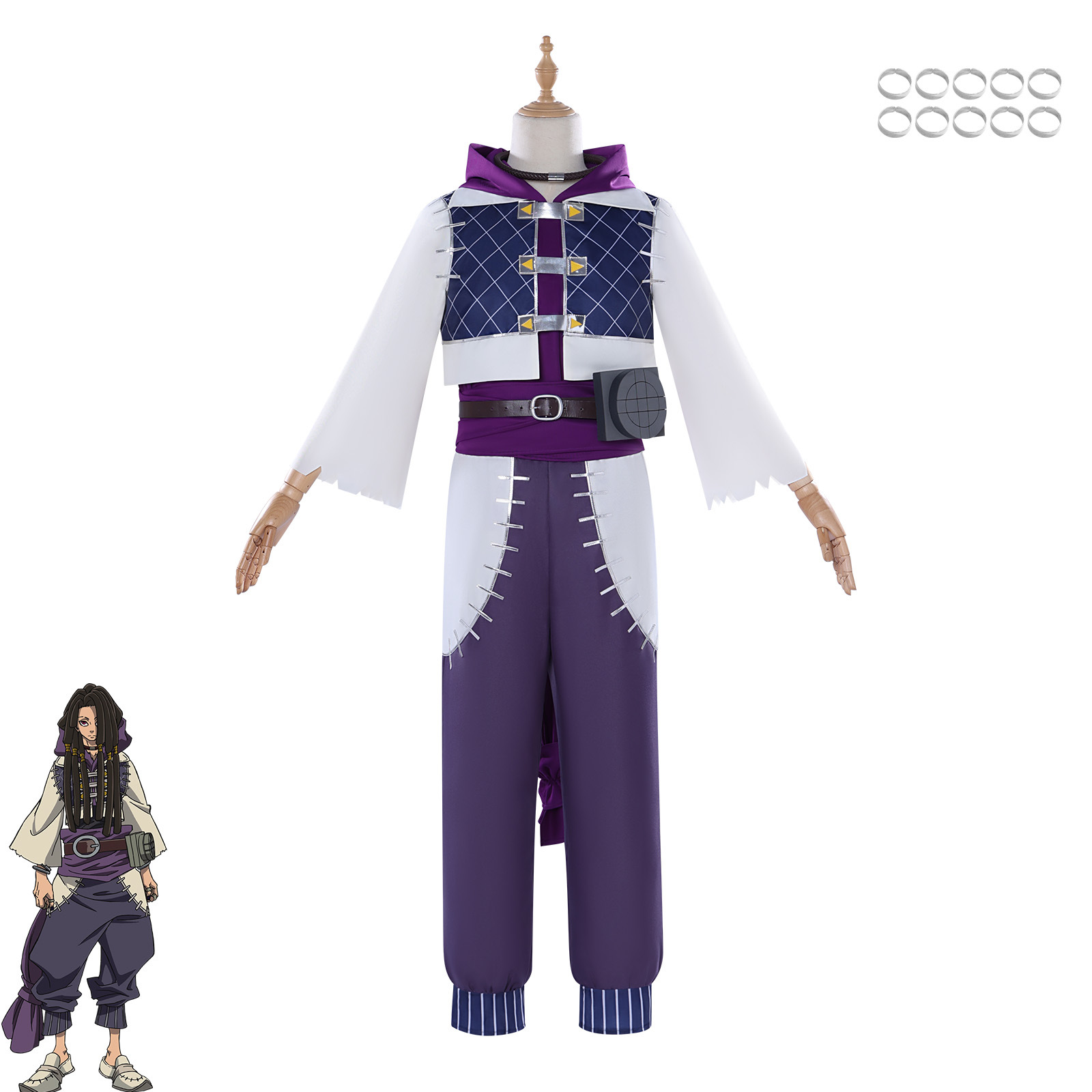 Jaba Cosplay Costume from Yomi - Anime Cosplay Outfits Male 评论和价格