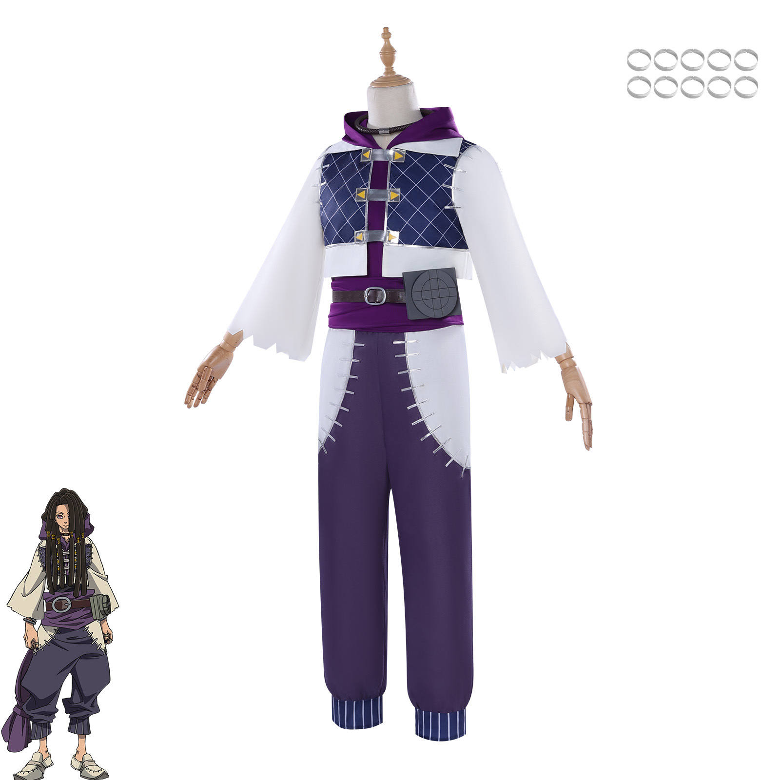 Jaba Cosplay Costume from Yomi - Anime Cosplay Outfits Male 评论和价格