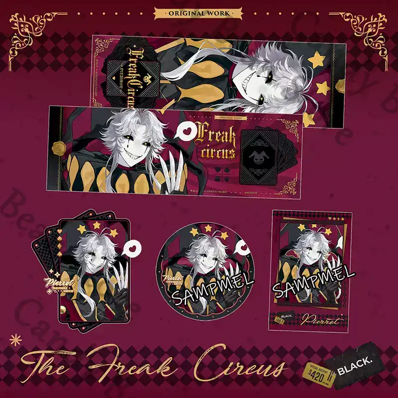 Anime ‌The Freak Circus Pierro - Anime Cosplay Images 评论和价格