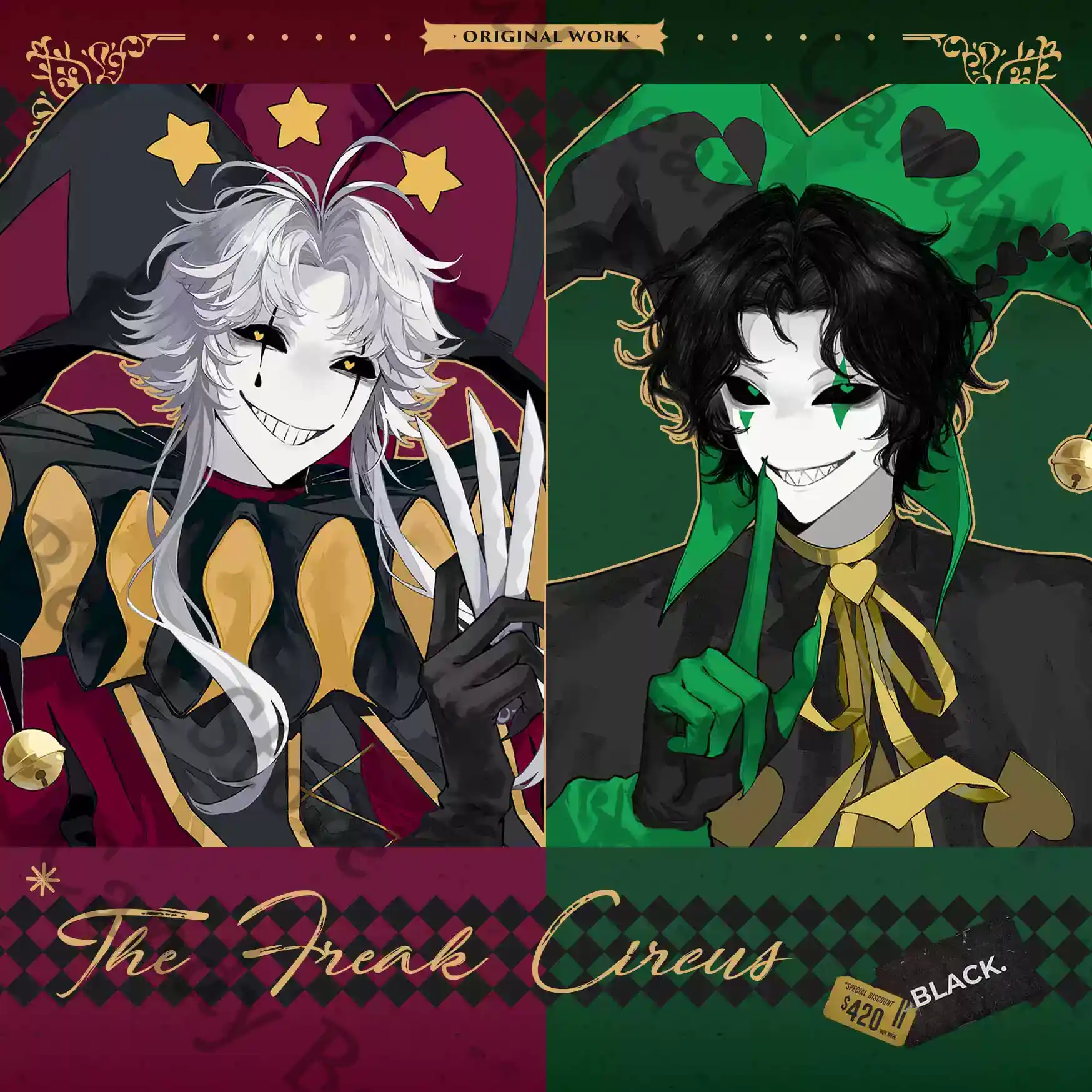 Anime ‌The Freak Circus Pierro - Anime Cosplay Images 评论和价格