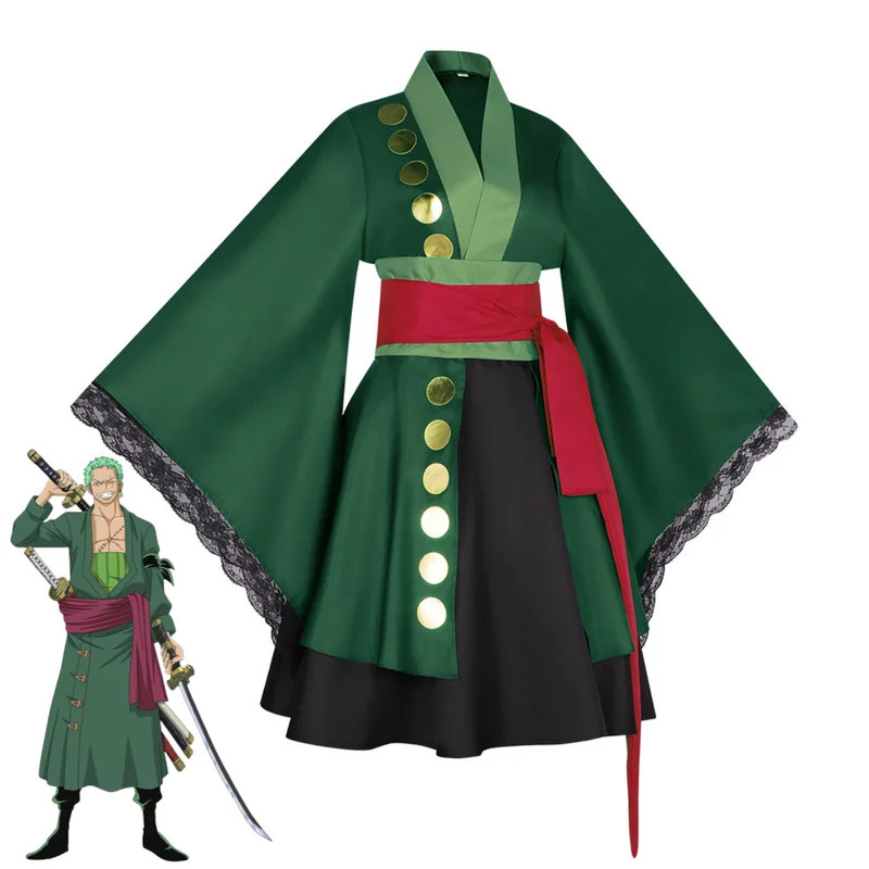 Anime Roronoa Zoro Cosplay Cos - Anime Zoro Cosplay Female 评论和价格