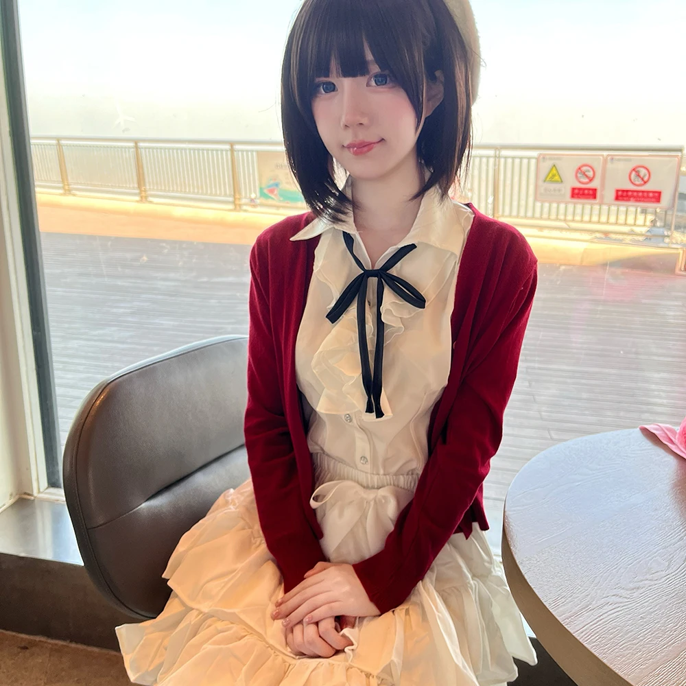 Girl Red Coat Shirt Skirt Set  - Anime Cosplay Girl 评论和价格