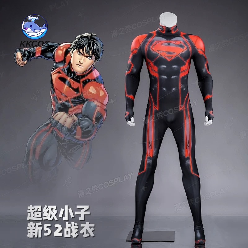 KKCos New 52 Superboy ‌Kon-El‌ - Anime Cosplay Outfits Male 评论和价格
